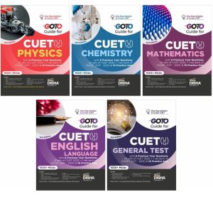 Go To Guides for CUET (UG) Science Stream - Physics, Chemistry, Mathematics, English & General Tests – set of 5 Books | CUCET | Central Universities Entrance Test |